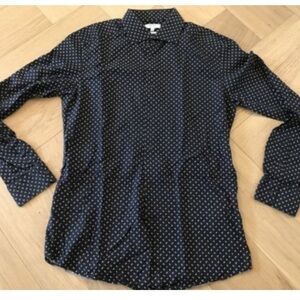 Reiss Bruin Navy Pattern Button Down Shirt